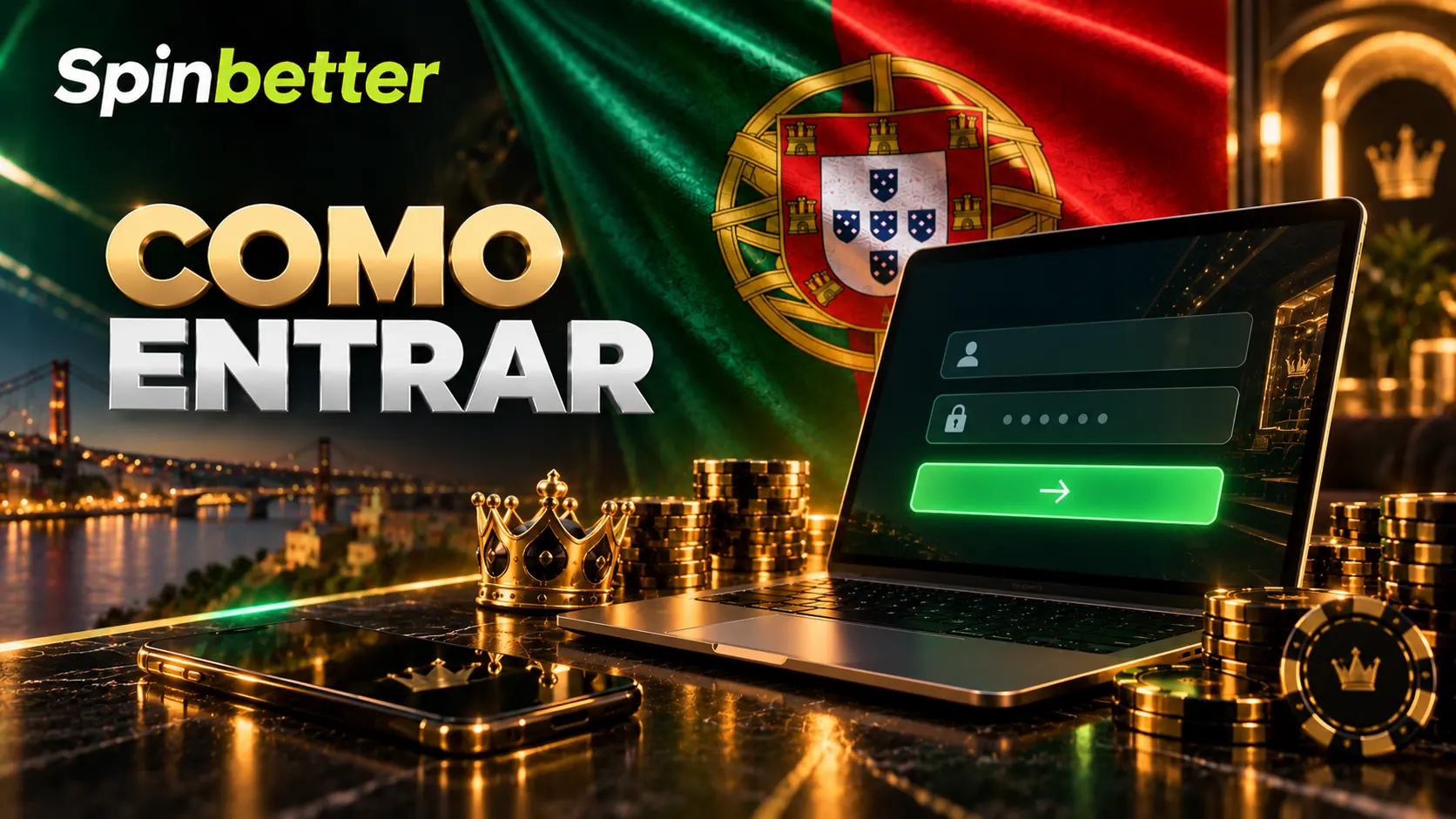 Portátil com o formulário de entrada e o botão de confirmação