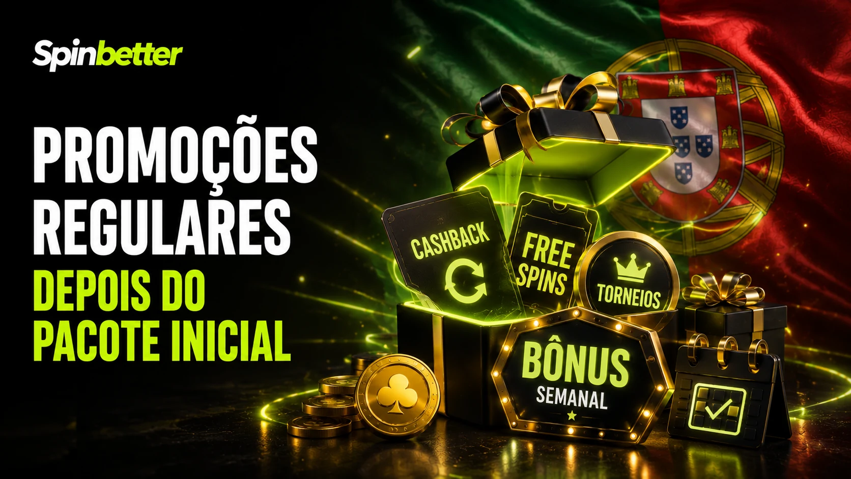 Cartões de promoção com cashback, rodadas grátis e torneios